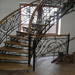 Кованная лестница №007